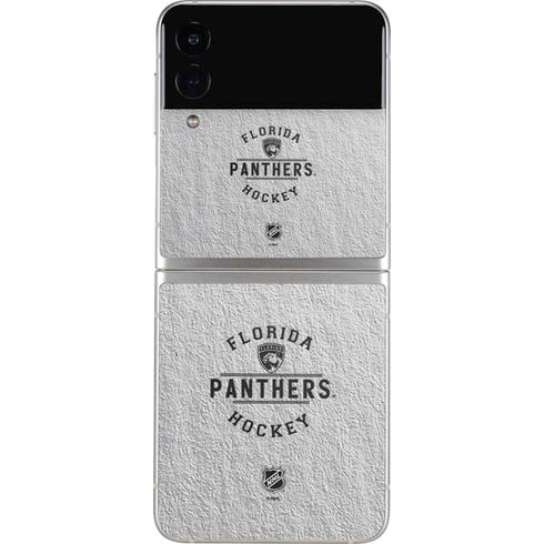 NHL Florida Panthers Black Text Galaxy Z Flip3 5G Skin