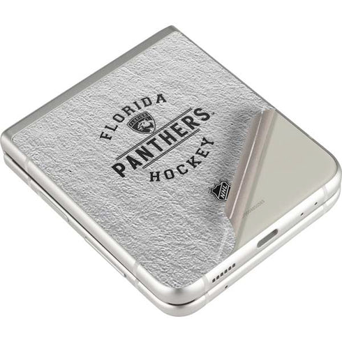 NHL Florida Panthers Black Text Galaxy Z Flip3 5G Skin