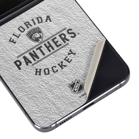 NHL Florida Panthers Black Text Galaxy Z Flip5 5G Skin