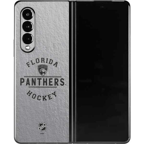 NHL Florida Panthers Black Text Galaxy Z Fold3 5G Skin
