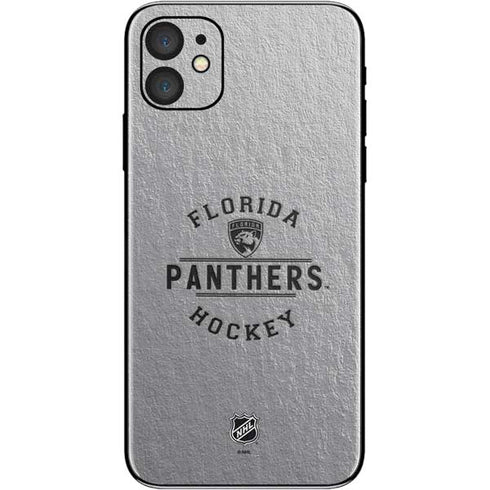 NHL Florida Panthers Black Text iPhone 11 Skin