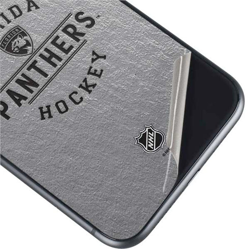 NHL Florida Panthers Black Text iPhone 11 Skin