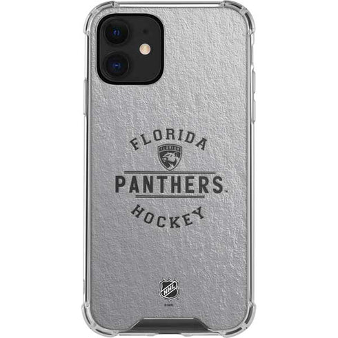 NHL Florida Panthers Black Text iPhone 12 Mini Clear Case
