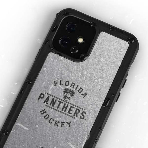 NHL Florida Panthers Black Text iPhone 12 Mini Waterproof Case
