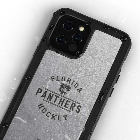 NHL Florida Panthers Black Text iPhone 12 Pro Waterproof Case
