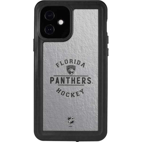 NHL Florida Panthers Black Text iPhone 12 Waterproof Case