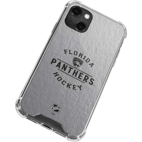 NHL Florida Panthers Black Text iPhone 13 Mini Clear Case