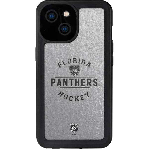 NHL Florida Panthers Black Text iPhone 13 Mini Waterproof Case