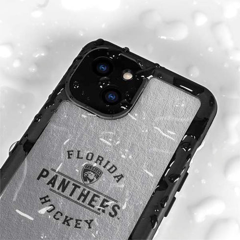 NHL Florida Panthers Black Text iPhone 13 Mini Waterproof Case