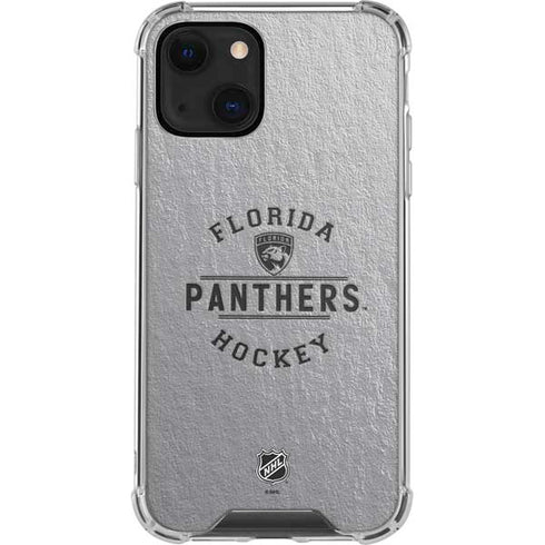 NHL Florida Panthers Black Text iPhone 14 Plus Clear Case