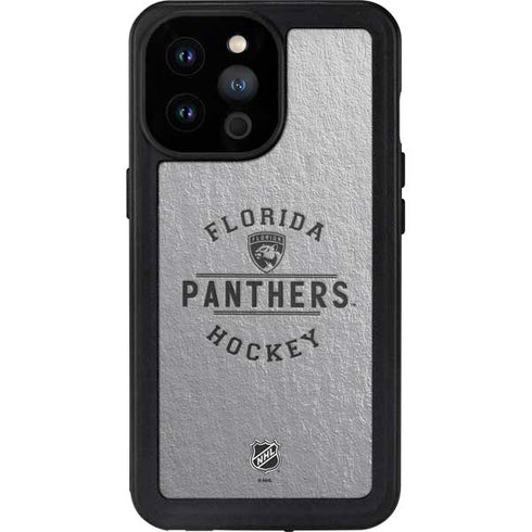 NHL Florida Panthers Black Text iPhone 14 Pro Max Waterproof Case