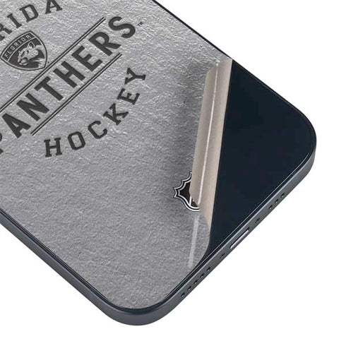 NHL Florida Panthers Black Text iPhone 14 Skin