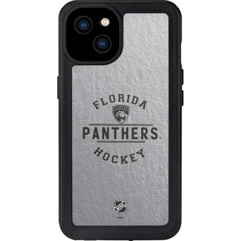 NHL Florida Panthers Black Text iPhone 15 Plus Waterproof Case