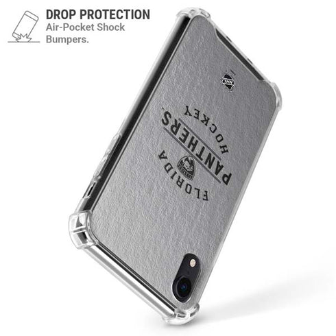 NHL Florida Panthers Black Text iPhone XR Clear Case