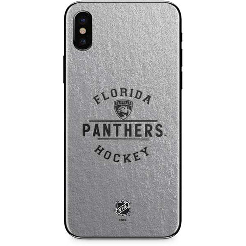 NHL Florida Panthers Black Text iPhone XS Skin