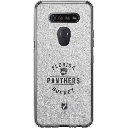 NHL Florida Panthers Black Text LG K51/Q51 Clear Case