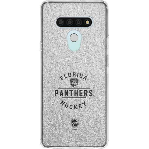 NHL Florida Panthers Black Text LG Stylo 6 Clear Case