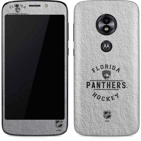 NHL Florida Panthers Black Text Moto E5 Play Skin