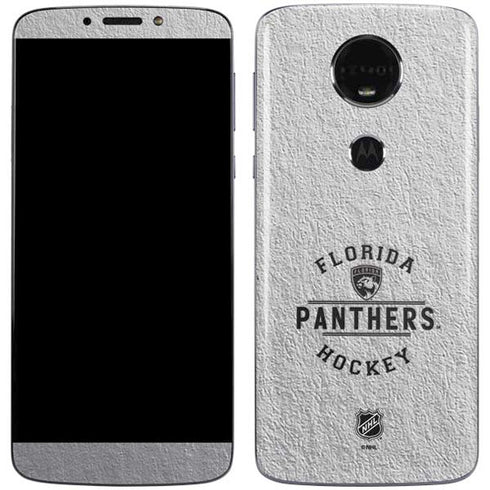 NHL Florida Panthers Black Text Moto E5 Plus Skin
