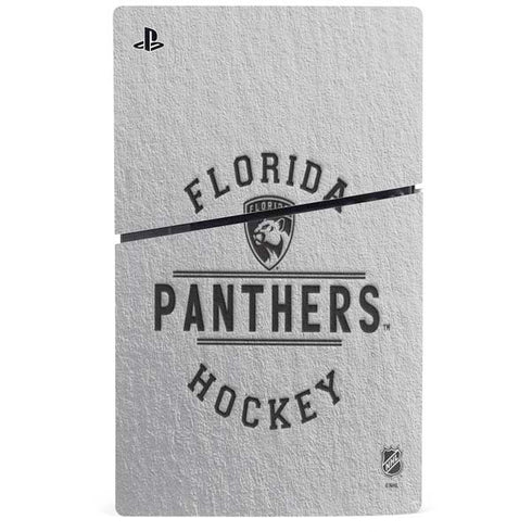 NHL Florida Panthers Black Text PS5 Slim Disk Bundle Skin