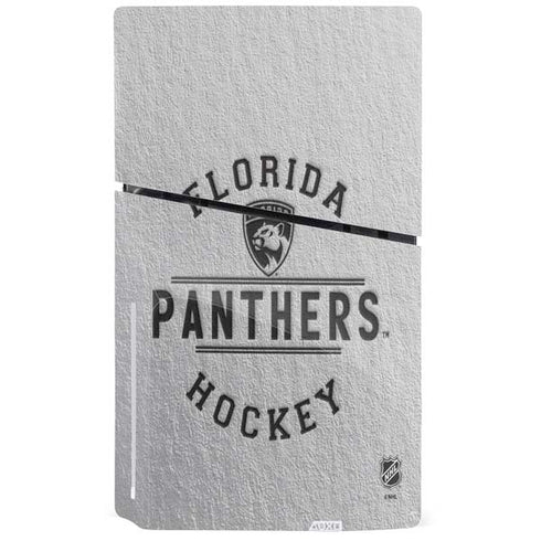 NHL Florida Panthers Black Text PS5 Slim Disk Console Skin