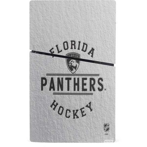 NHL Florida Panthers Black Text PS5 Slim Digital Edition Console Skin