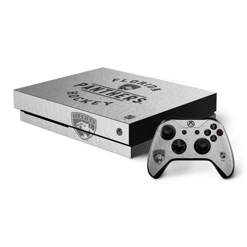 NHL Florida Panthers Black Text Xbox One X Bundle Skin