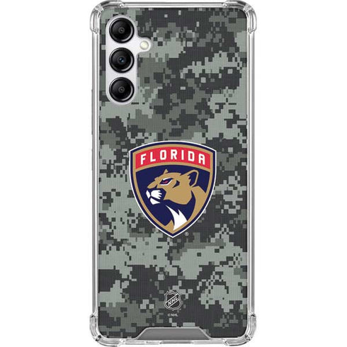 NHL Florida Panthers Camo Galaxy A14 5G Clear Case