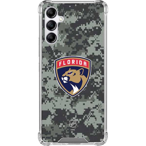 NHL Florida Panthers Camo Galaxy A15 5G Clear Case