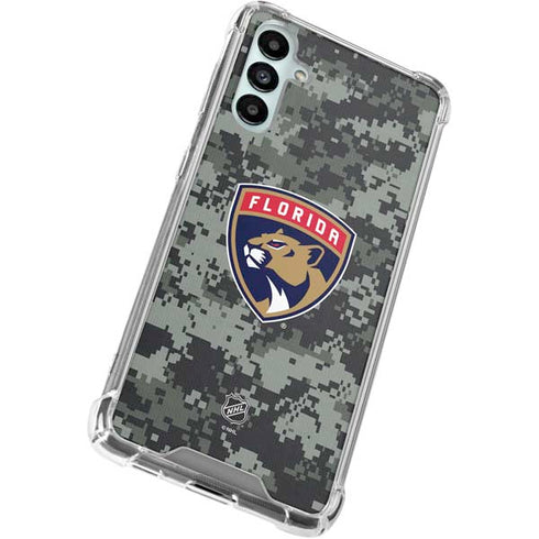 NHL Florida Panthers Camo Galaxy A15 5G Clear Case