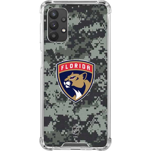 NHL Florida Panthers Camo Galaxy A32 5G Clear Case