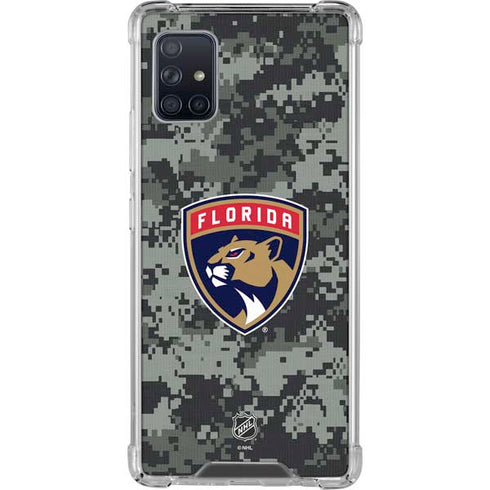 NHL Florida Panthers Camo Galaxy A51 5G Clear Case