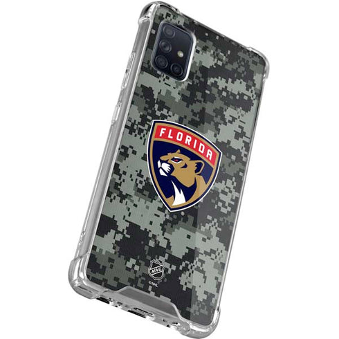NHL Florida Panthers Camo Galaxy A71 5G Clear Case
