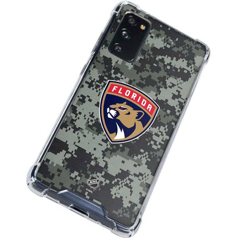 NHL Florida Panthers Camo Galaxy S20 FE Clear Case