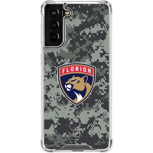 NHL Florida Panthers Camo Galaxy S21 FE Clear Case