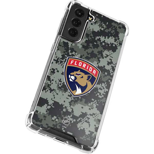 NHL Florida Panthers Camo Galaxy S21 FE Clear Case