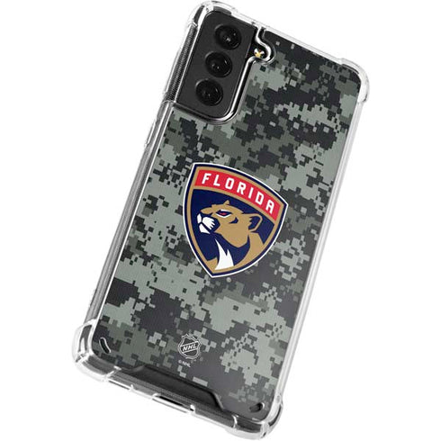 NHL Florida Panthers Camo Galaxy S21 Plus 5G Clear Case