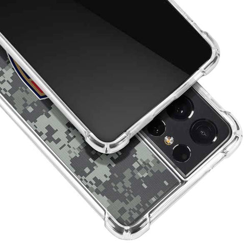 NHL Florida Panthers Camo Galaxy S21 Ultra 5G Clear Case