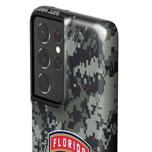 NHL Florida Panthers Camo Galaxy S21 Ultra 5G Pro Case