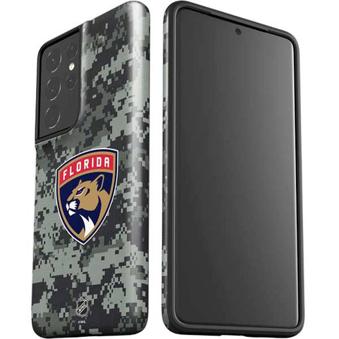 NHL Florida Panthers Camo Galaxy S21 Ultra 5G Pro Case