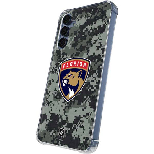 NHL Florida Panthers Camo Galaxy S24 Clear Case