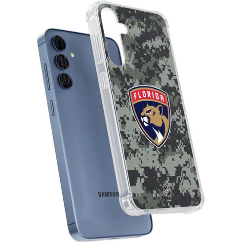NHL Florida Panthers Camo Galaxy S24 Clear Case