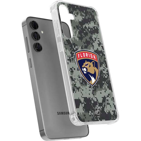NHL Florida Panthers Camo Galaxy S24 Plus Clear Case