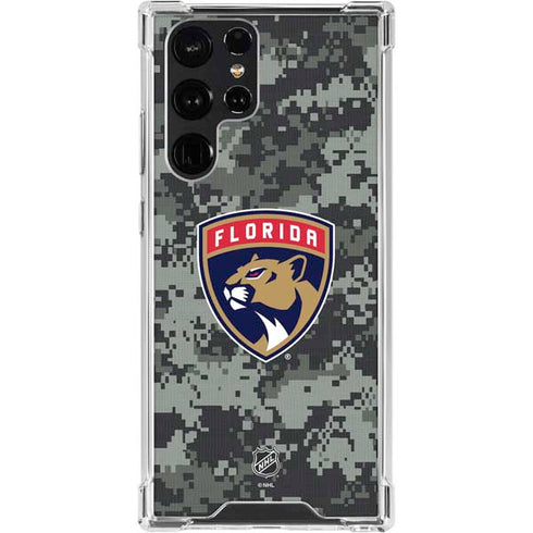 NHL Florida Panthers Camo Galaxy S24 Ultra Clear Case