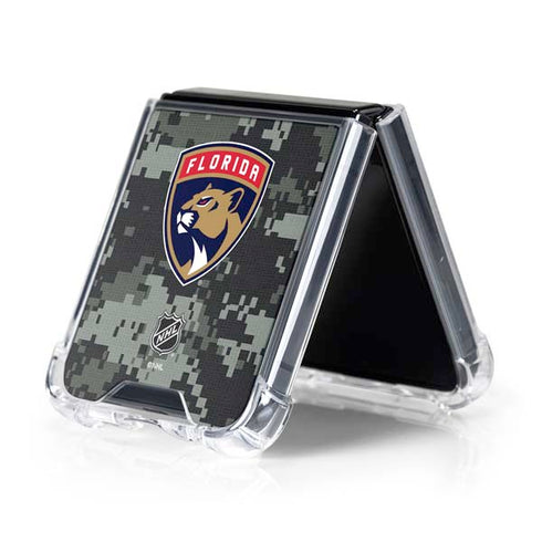 NHL Florida Panthers Camo Galaxy Z Flip5 5G Clear Case