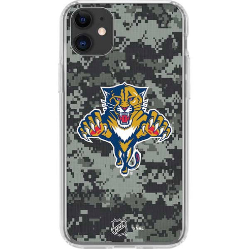 NHL Florida Panthers Camo iPhone 11 Clear Case
