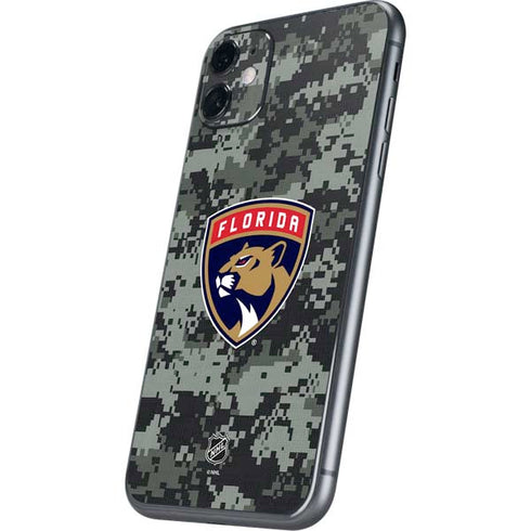 NHL Florida Panthers Camo iPhone 11 Skin