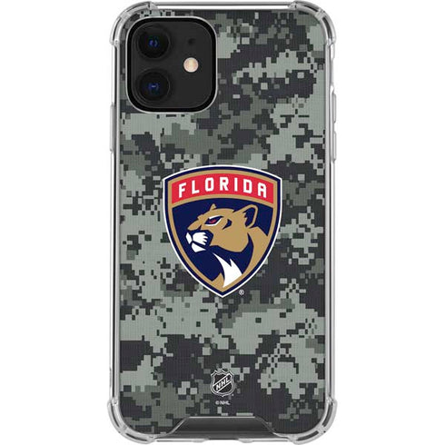 NHL Florida Panthers Camo iPhone 12 Clear Case