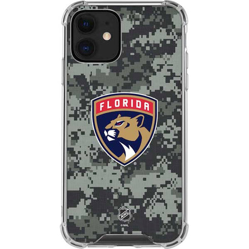 NHL Florida Panthers Camo iPhone 12 Mini Clear Case