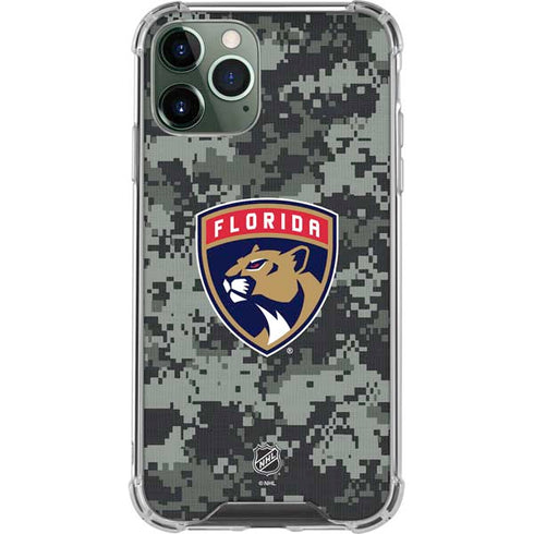 NHL Florida Panthers Camo iPhone 12 Pro Max Clear Case